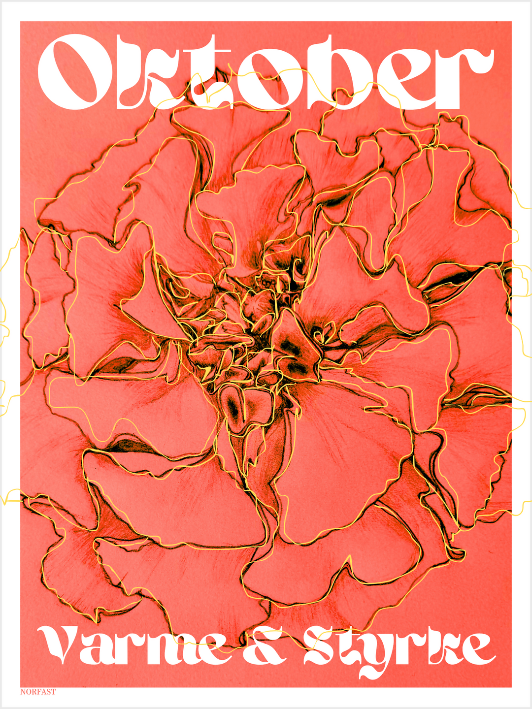 Kunstplakat x Oktobers fødselsblomst