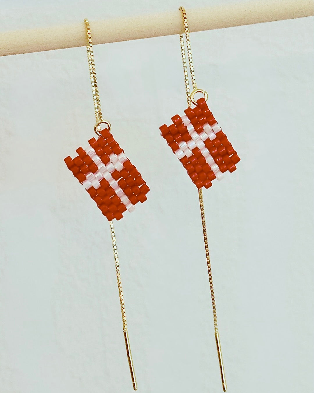 Danish Flag Earrings