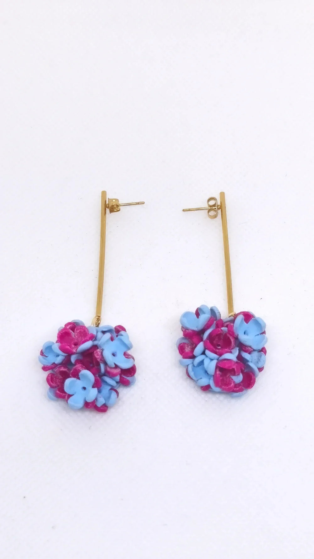 Hortensia drop øreringe