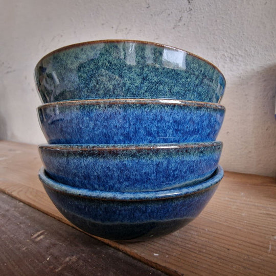 Morgenmadsskåle (blå)