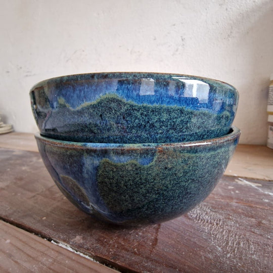 Morgenmadsskåle (blå)