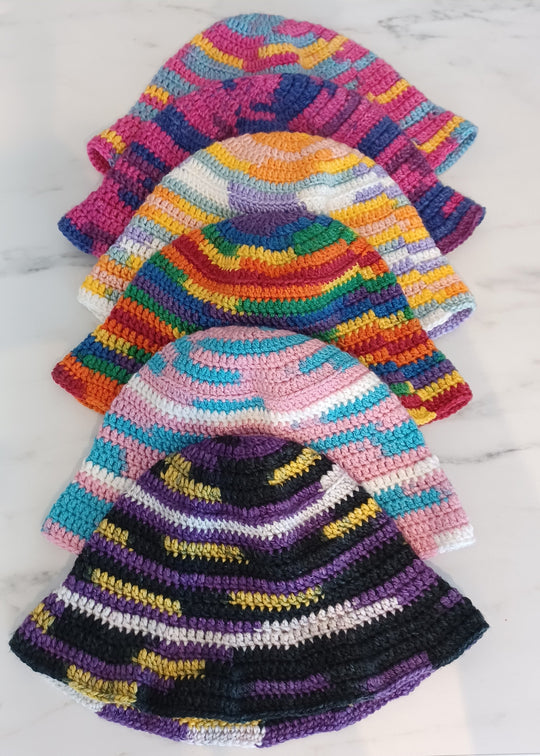 Crochet Pride Bucket Hat