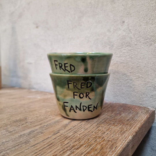 Fred for Fanden kopper u. hank (grøn)