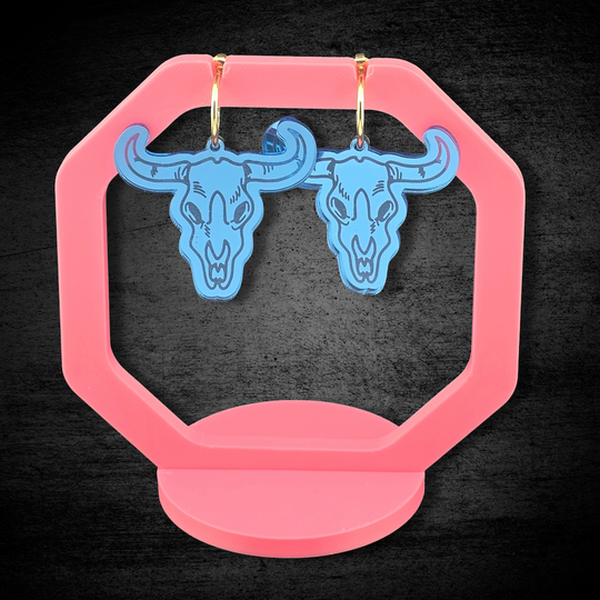 Desert Skull - lasergraverede øreringe