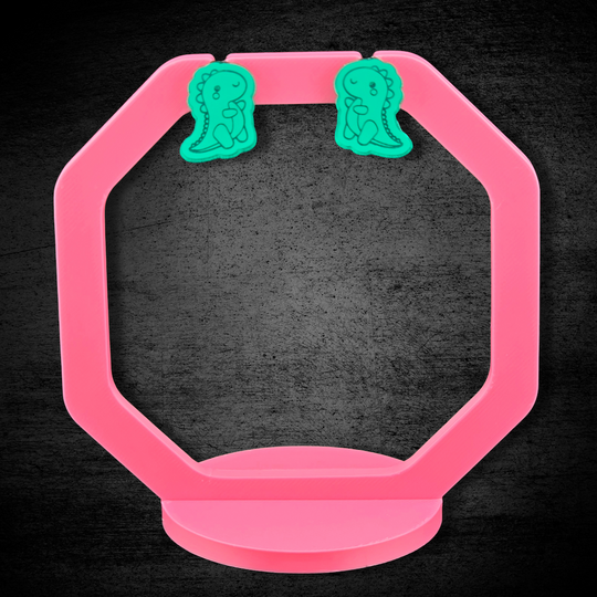 Micro Rex - lasergraverede øreringe