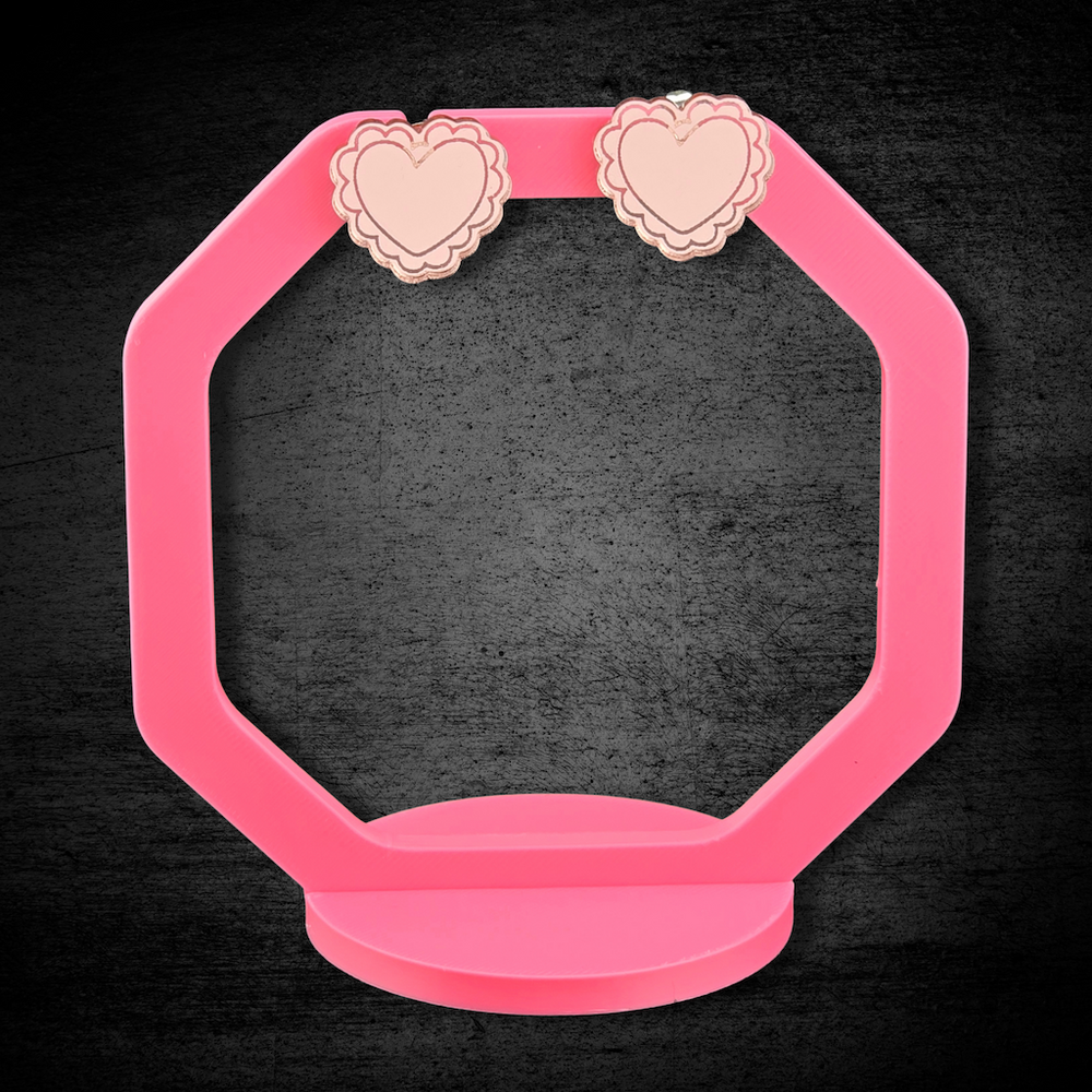 Mini Love - lasergraverede øreringe