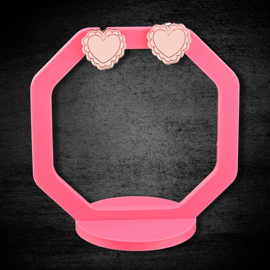 Mini Love - lasergraverede øreringe