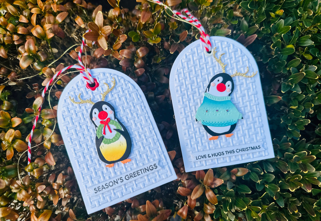 Set of 2 Handmade Christmas Gift Tags