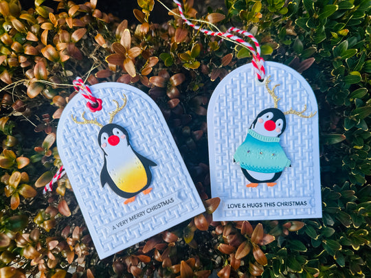 Set of 2 Handmade Christmas Gift Tags