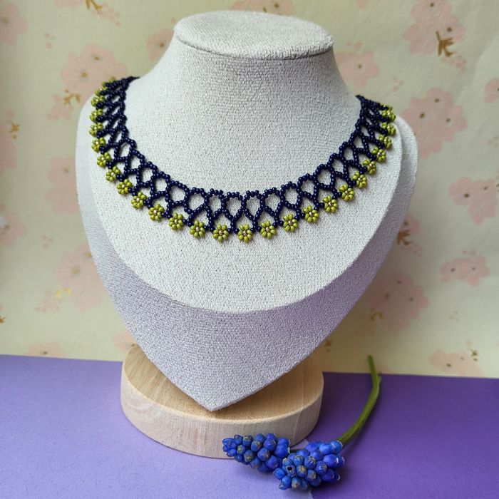 Choker halskæde med Miyuki perler – Elegant og farverig halskæde i tidløst design
