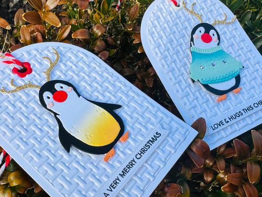 Set of 2 Handmade Christmas Gift Tags