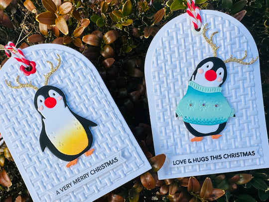 Set of 2 Handmade Christmas Gift Tags