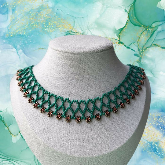 Choker halskæde med Miyuki perler – Elegant og farverig halskæde i tidløst design