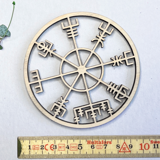 Viking Compass Coaster - Vegvisir