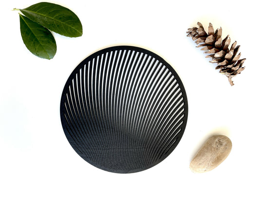 MOIRÉ trivet ø20 black