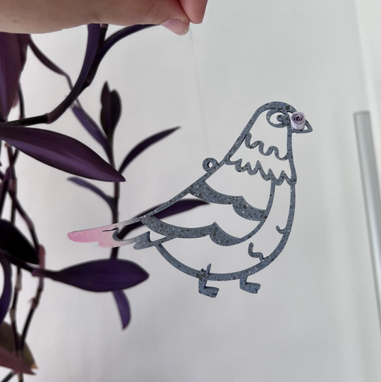 Love Bird: Carries Notes To Your Loved Ones - Pigeon Ornament