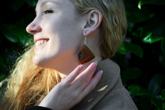 Leather earrings