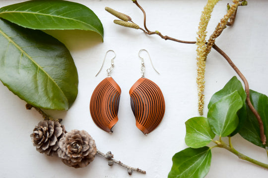 Leather earrings
