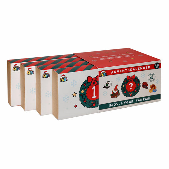 FabiBoks adventskalender for børn - adventsgave fyldt med leg, læring og hyggelige overraskelser