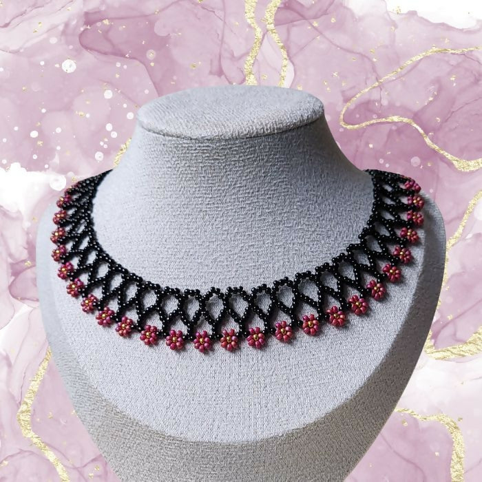 Choker halskæde med Miyuki perler – Elegant og farverig halskæde i tidløst design