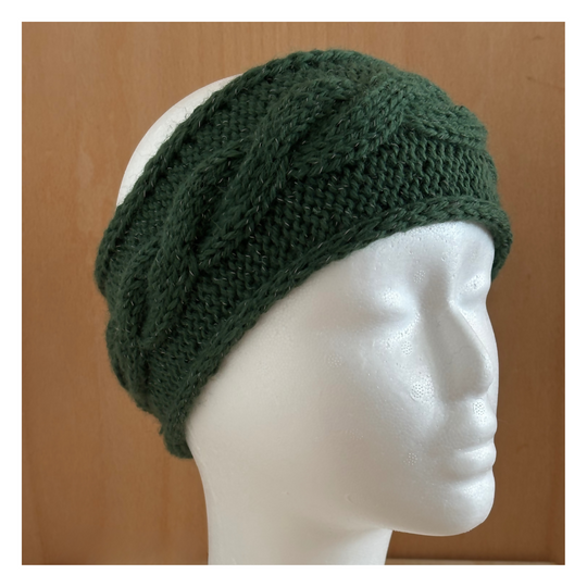 Forest Green - Cable Knit Headband