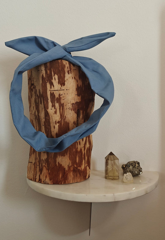 Small light blue wireheadband