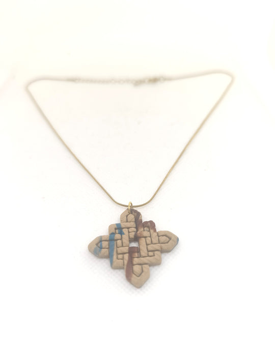 Tweed necklace