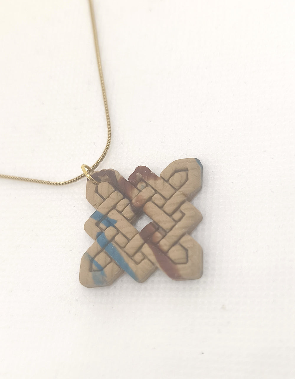 Tweed necklace