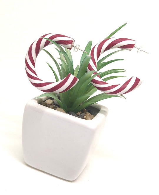 Peppermint Twist Hoops