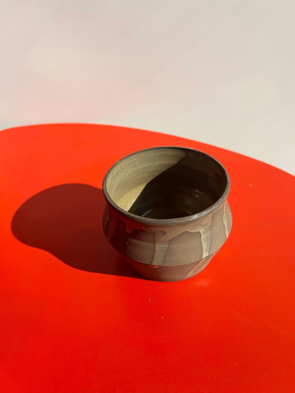 Black Earthenware Vase