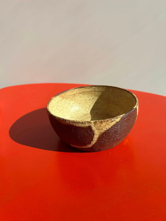 Red Stoneware Bowl