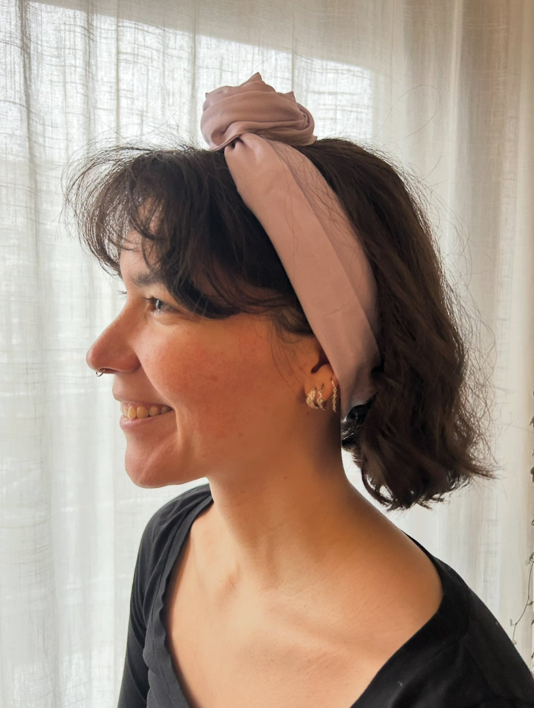Big light purple wireheadband