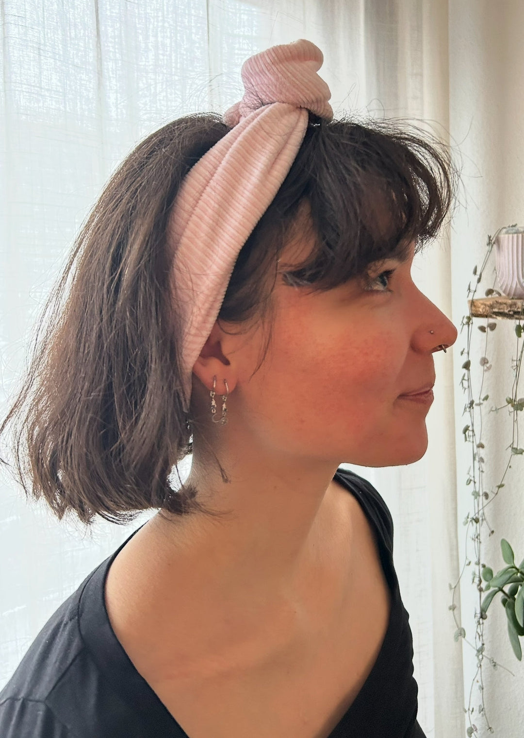 Big baby pink wireheadband