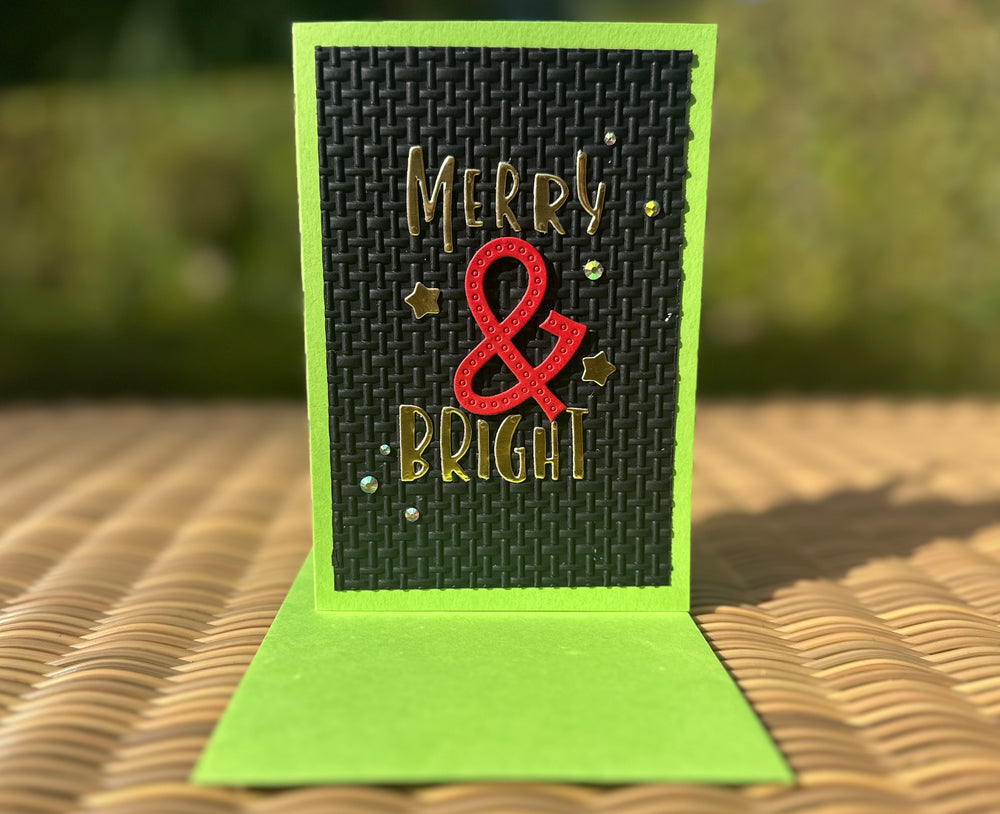 Merry & Bright – Handmade Christmas Card