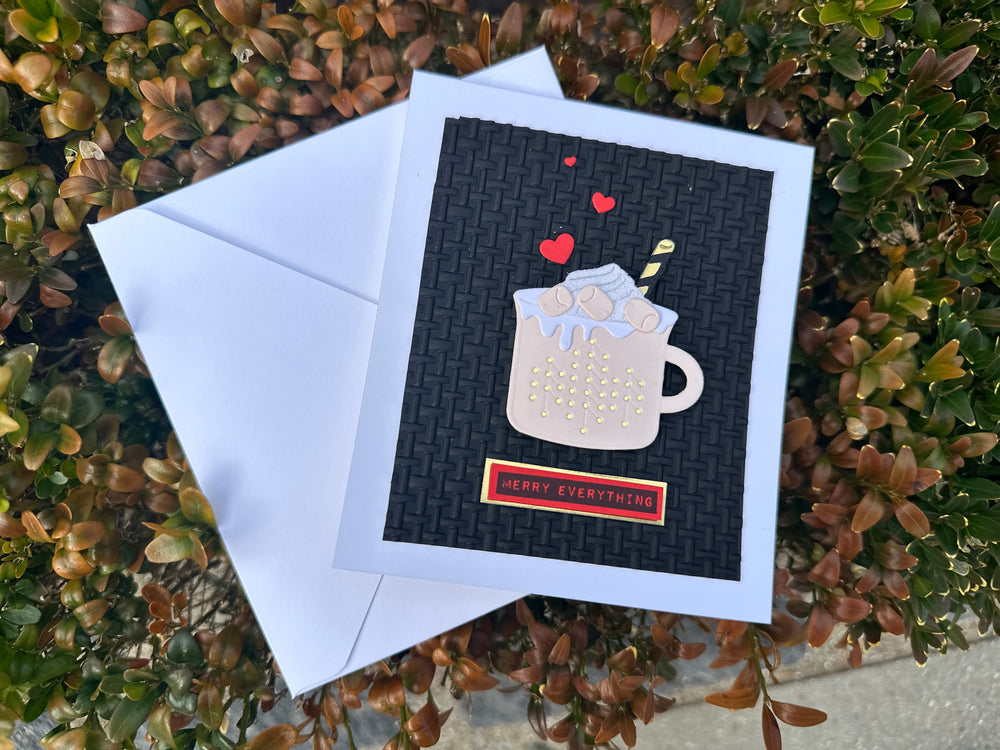 Merry Everything - Handmade Christmas Card