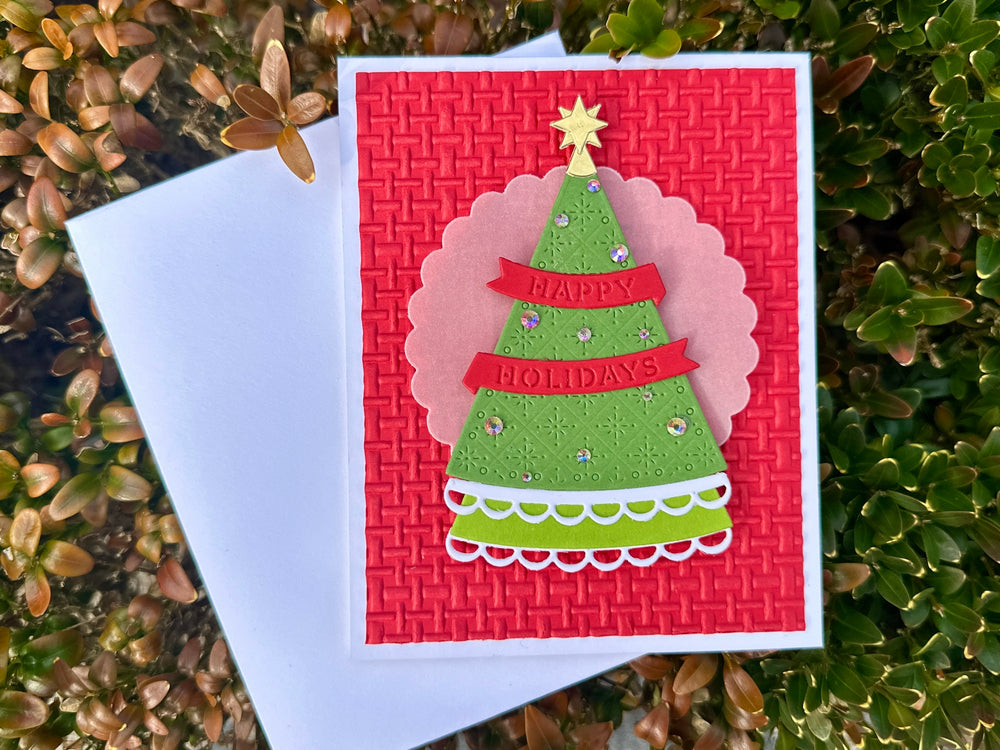 Happy Holidays Christmas Tree – Handmade Card