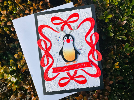 Penguin Holiday Cards – Handmade Christmas Card