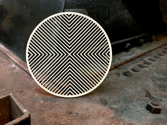 MOIRÉ trivet ø20 natural birch