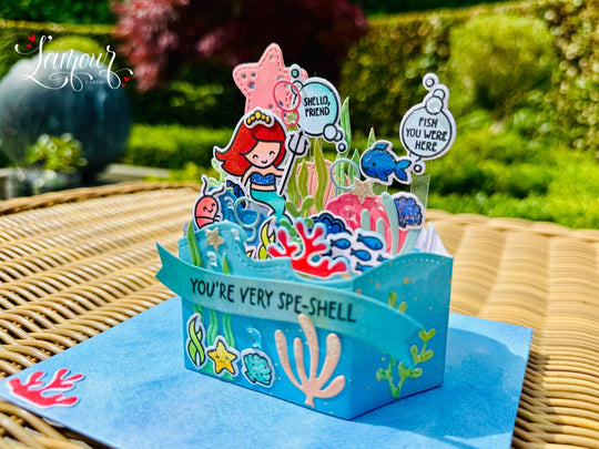 Handmade Pop Up Mermaid Card!