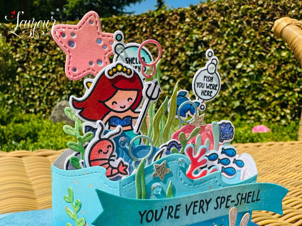 Handmade Pop Up Mermaid Card!