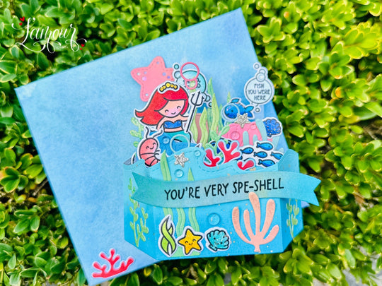 Handmade Pop Up Mermaid Card!