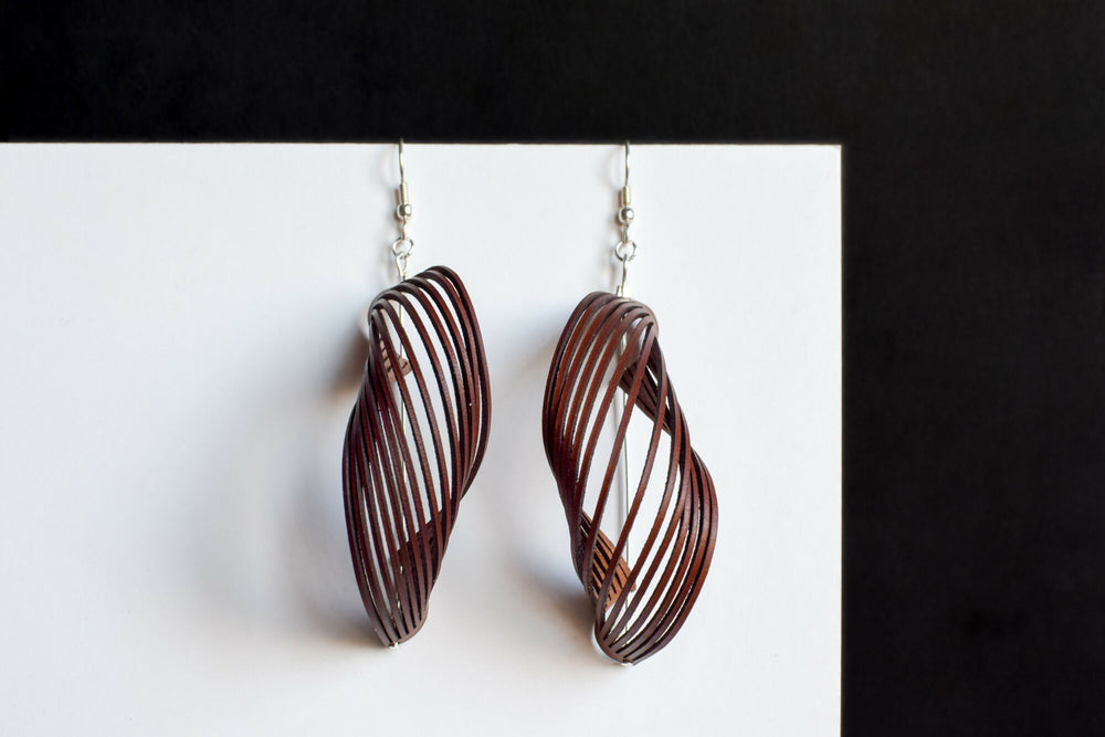 Leather earrings