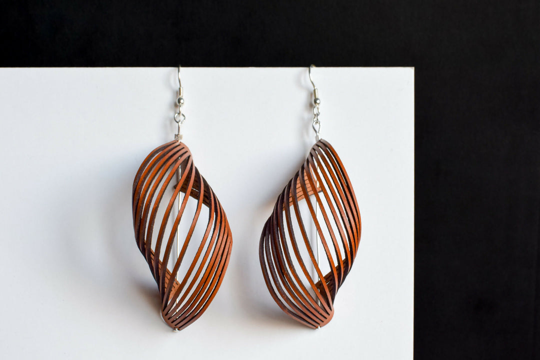 Leather earrings