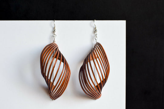 Leather earrings