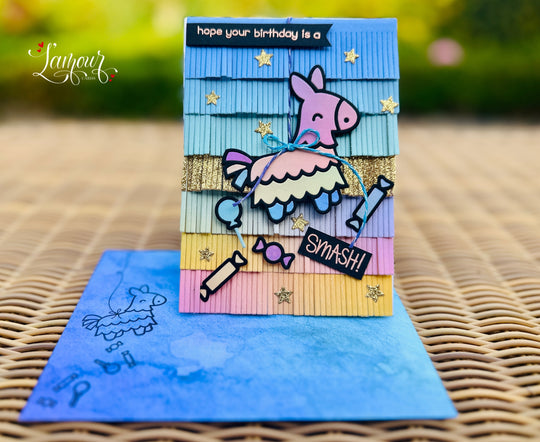 Handmade Piñata Birthday Card – “Hope Your Birthday is a Smash!” 🎉🪅✨