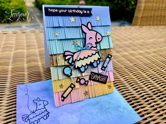 Handmade Piñata Birthday Card – “Hope Your Birthday is a Smash!” 🎉🪅✨