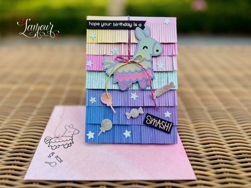 Handmade Piñata Birthday Card – “Hope Your Birthday is a Smash!” 🎉🪅✨
