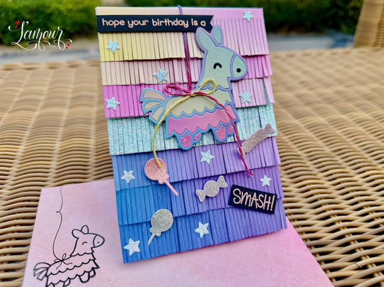 Handmade Piñata Birthday Card – “Hope Your Birthday is a Smash!” 🎉🪅✨