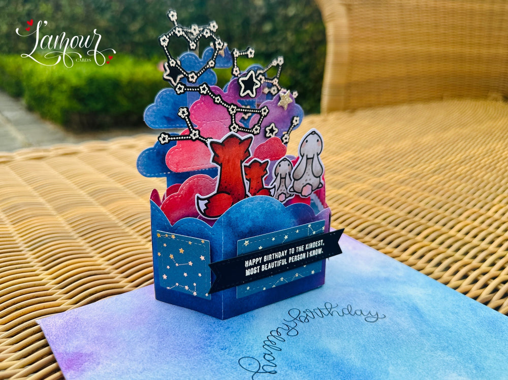 Birthday Pop Up Card - Starry Sky!