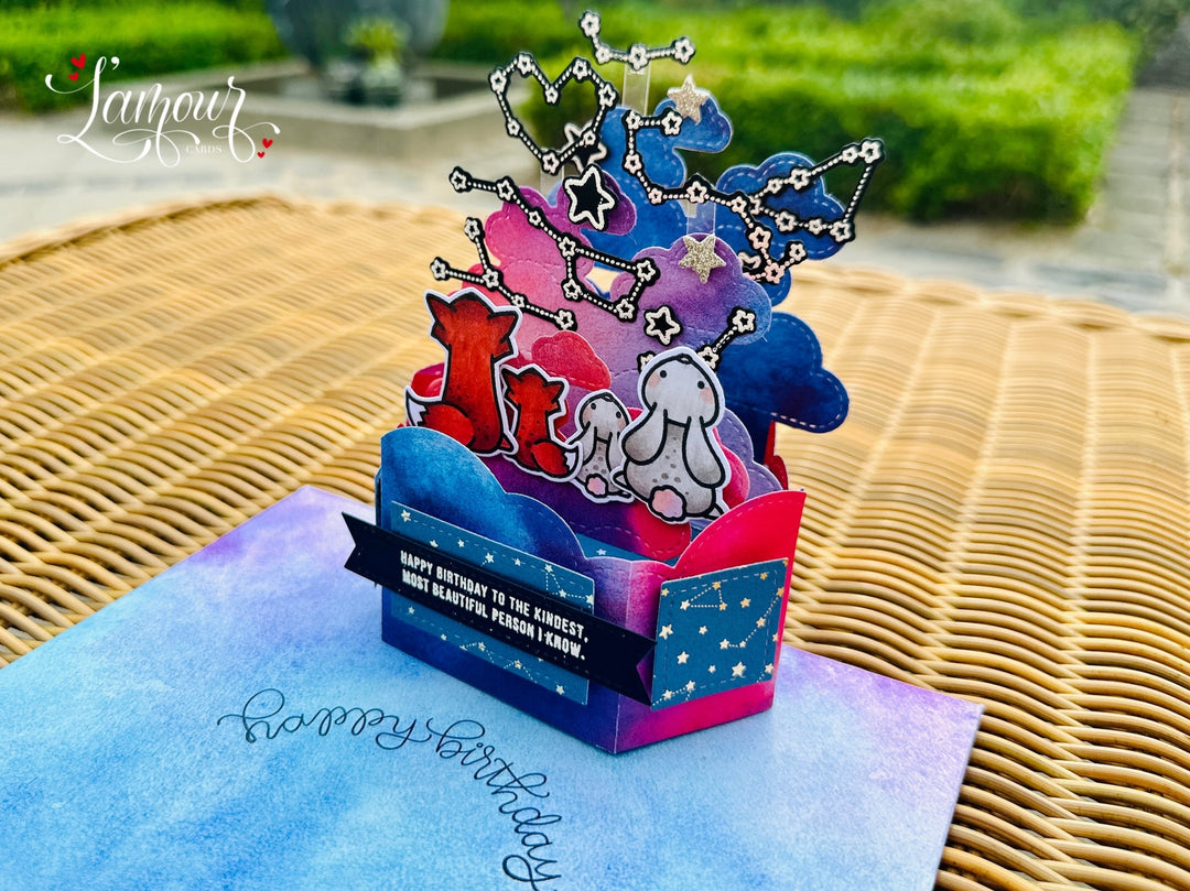 Birthday Pop Up Card - Starry Sky!